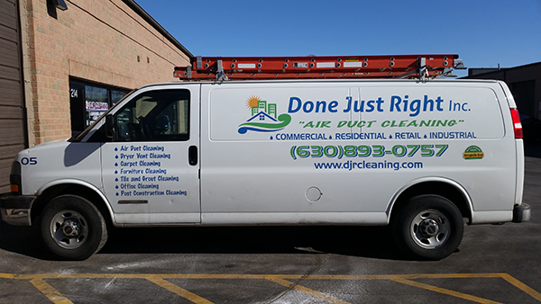 Done Just Right, Inc. company car in Roselle Illinois